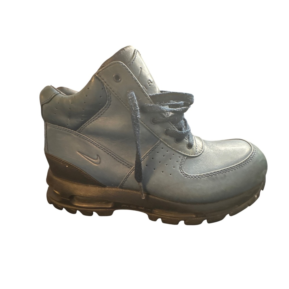 Nike ACG Air Max Goadome Blue Leather Hiking Boots 865031-404 Mens 9.5
